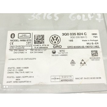 Recambio de sistema navegacion gps para volkswagen golf vii lim. (bq1) advance referencia OEM IAM 3Q0035824C  