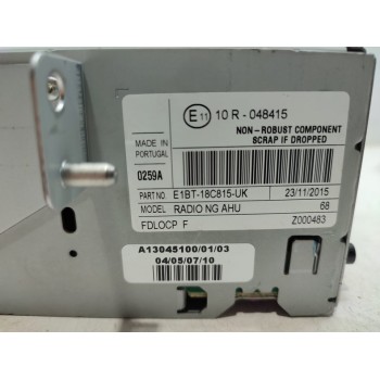 Recambio de sistema audio / radio cd para ford grand c-max (ceu) trend referencia OEM IAM E1BT18C815UK  