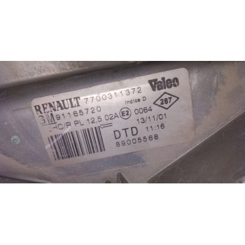 Recambio de faro derecho para opel vivaro referencia OEM IAM 7700311372  