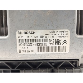 Recambio de centralita motor uce para peugeot partner tepee 1.6 hdi 90 referencia OEM IAM 0281017600  