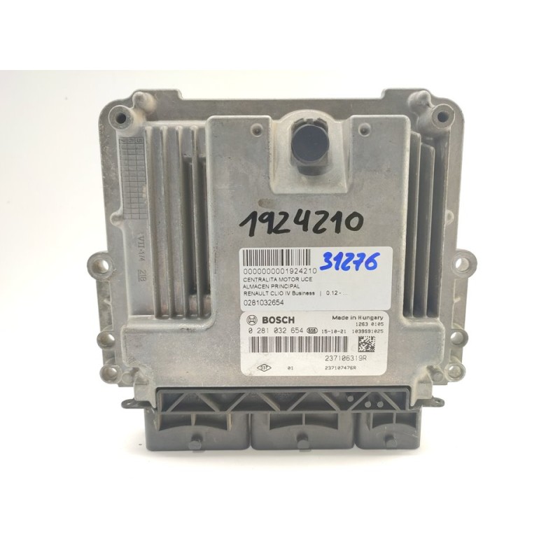Recambio de centralita motor uce para renault clio iv business referencia OEM IAM 0281032654  