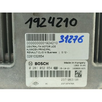 Recambio de centralita motor uce para renault clio iv business referencia OEM IAM 0281032654  