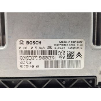 Recambio de centralita motor uce para citroën c3 ii (sc_) 1.6 hdi referencia OEM IAM 0281015848  