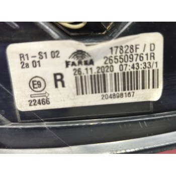 Recambio de piloto trasero derecho para renault clio v business referencia OEM IAM 265509761R  