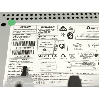 Recambio de sistema audio / radio cd para renault clio v business referencia OEM IAM 281157471R  