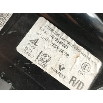 Recambio de piloto trasero derecho para renault austral equilibre referencia OEM IAM 265502610R  