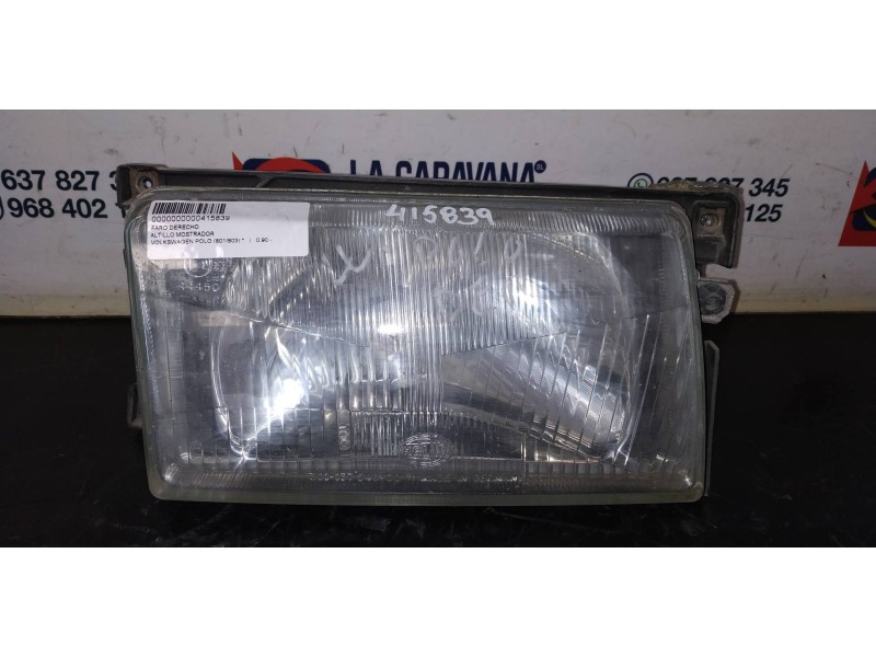 Recambio de faro derecho para volkswagen polo (801/803) referencia OEM IAM   