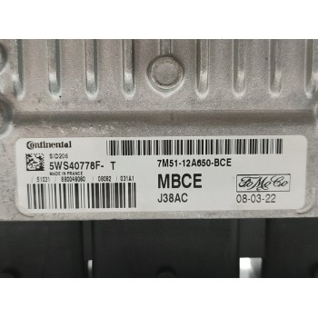 Recambio de centralita motor uce para ford focus lim. (cb4) titanium referencia OEM IAM 7M5112A650BCE  