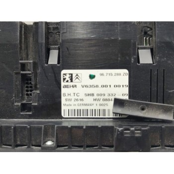 Recambio de mando climatizador para citroën c5 berlina millenium referencia OEM IAM 96715288ZD  