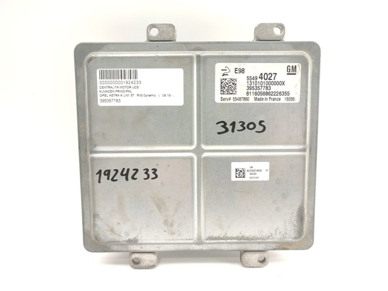 Recambio de centralita motor uce para opel astra k lim. 5türig dynamic referencia OEM IAM 395357783  
