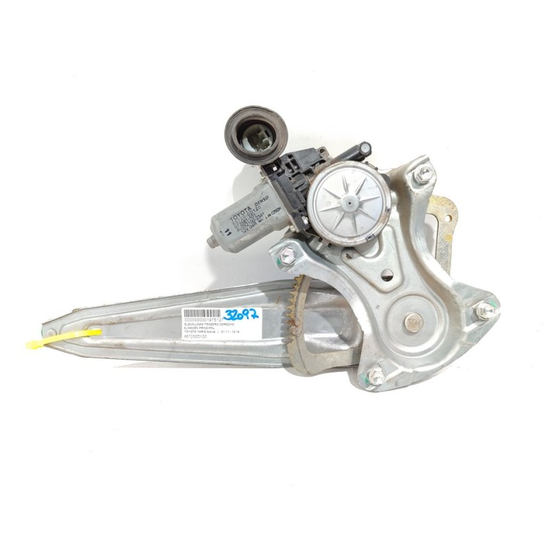 Recambio de elevalunas trasero derecho para toyota yaris active referencia OEM IAM 857200D120  