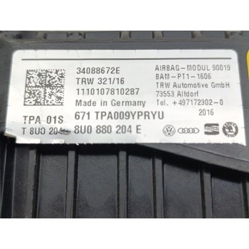 Recambio de kit airbag para audi q3 (8ug) attraction referencia OEM IAM 8U0880201  