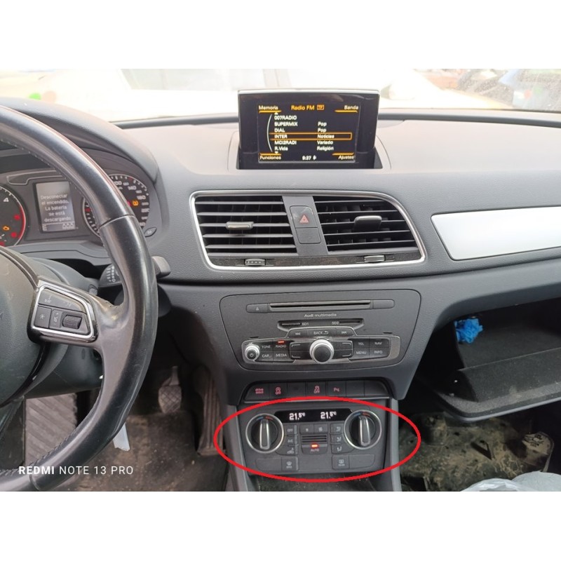 Recambio de mando climatizador para audi q3 (8ug) attraction referencia OEM IAM 8U0820043H  