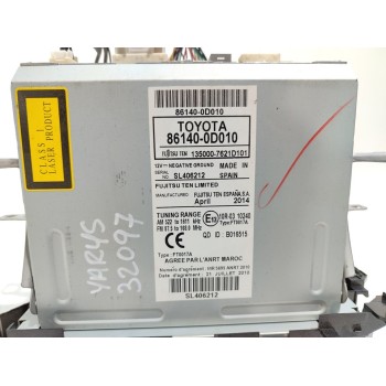 Recambio de sistema navegacion gps para toyota yaris active referencia OEM IAM 861400D010  
