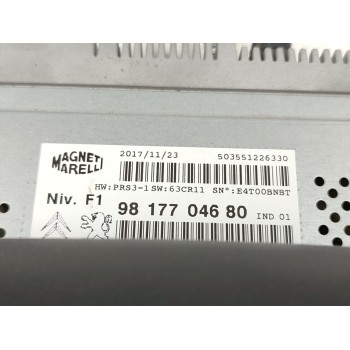 Recambio de pantalla multifuncion para peugeot partner kombi active referencia OEM IAM 9817704680  