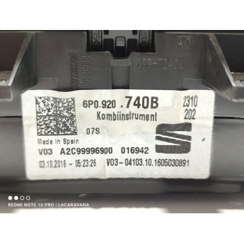 Recambio de cuadro instrumentos para seat ibiza (6p1) reference referencia OEM IAM 6P0920740B  