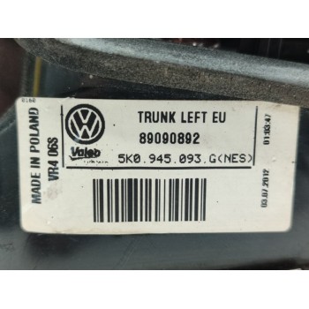 Recambio de piloto trasero izquierdo interior para volkswagen golf vi (5k1) advance referencia OEM IAM 5K0945093G  