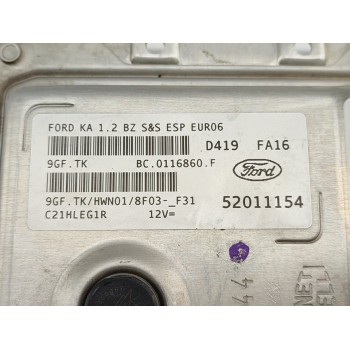 Recambio de centralita motor uce para ford ka (ccu) trend + referencia OEM IAM 52011154  