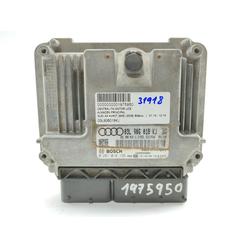 Recambio de centralita motor uce para audi a4 ber. (b8) referencia OEM IAM 03L906018KJ  