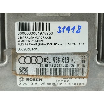 Recambio de centralita motor uce para audi a4 ber. (b8) referencia OEM IAM 03L906018KJ  