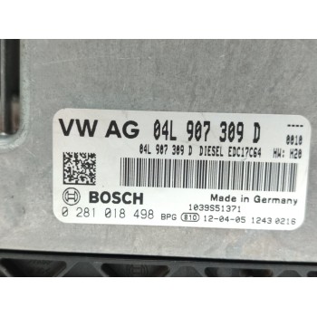 Recambio de centralita motor uce para seat leon (5f1) fr referencia OEM IAM 04L907309D  