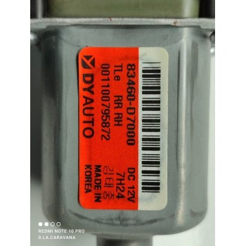 Recambio de motor elevalunas trasero derecho para hyundai tucson 25 aniversario 4x2 referencia OEM IAM 83460D7000  