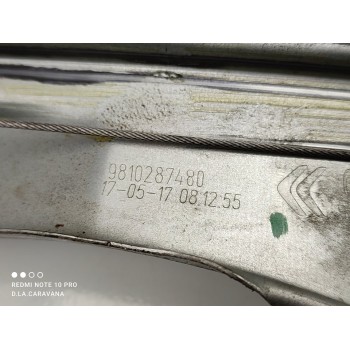Recambio de elevalunas delantero derecho para citroën c4 cactus business referencia OEM IAM 9810287480  