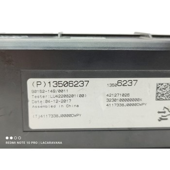 Recambio de modulo electronico para opel mokka x edition start/stop referencia OEM IAM 13506237  