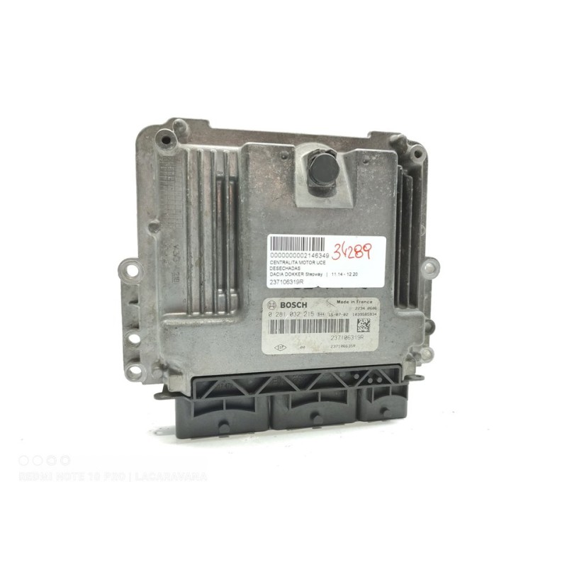 Recambio de centralita motor uce para dacia dokker stepway referencia OEM IAM 237106319R  