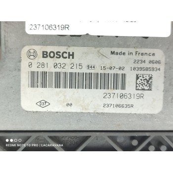 Recambio de centralita motor uce para dacia dokker stepway referencia OEM IAM 237106319R  