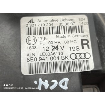 Recambio de faro derecho para audi a4 berlina (8e) 2.0 tdi (dpf) (125kw) referencia OEM IAM 8E0941004BK  