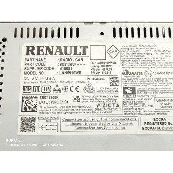 Recambio de pantalla multifuncion para dacia sandero iii stepway expression referencia OEM IAM 280213900R  