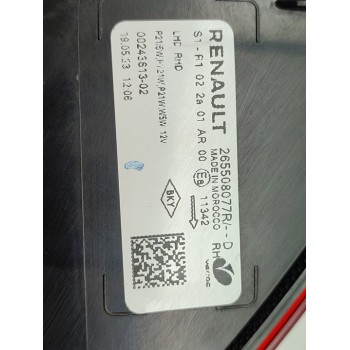 Recambio de piloto trasero derecho para dacia sandero iii stepway expression referencia OEM IAM 265508077R  