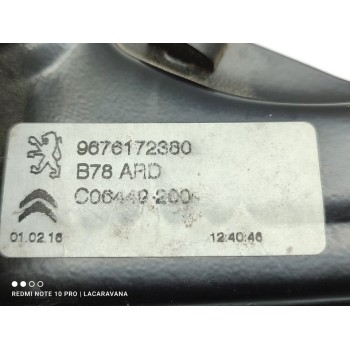 Recambio de elevalunas trasero derecho para citroën c4 picasso feel referencia OEM IAM 9676172380  