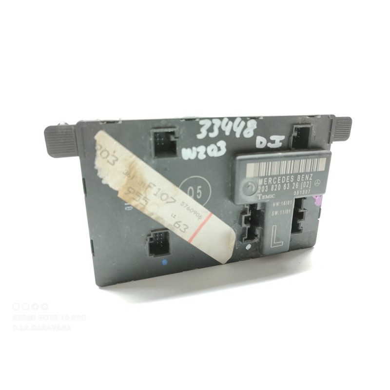Recambio de modulo electronico para mercedes-benz clase c (w203) berlina 270 cdi (203.016) referencia OEM IAM 2038206326  