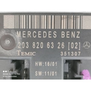 Recambio de modulo electronico para mercedes-benz clase c (w203) berlina 220 cdi (203.006) referencia OEM IAM 2038206326  