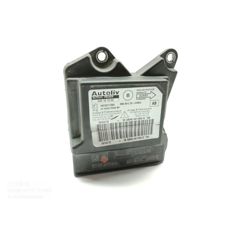 Recambio de centralita airbag para peugeot partner kombi outdoor referencia OEM IAM 9803917380  
