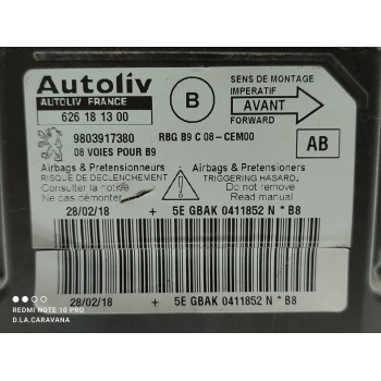 Recambio de centralita airbag para peugeot partner kombi outdoor referencia OEM IAM 9803917380  