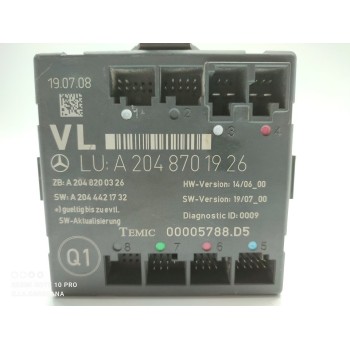 Recambio de modulo electronico para mercedes-benz clase c (w204) berlina c 220 cdi (204.008) referencia OEM IAM A2048701926  