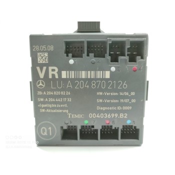 Recambio de modulo electronico para mercedes-benz clase c (w204) berlina c 220 cdi (204.008) referencia OEM IAM A2048702126  