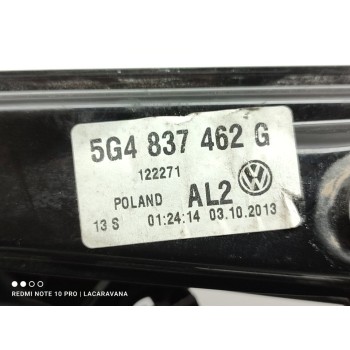 Recambio de elevalunas delantero derecho para volkswagen golf vii lim. edition bluemotion referencia OEM IAM 5G4837462G  
