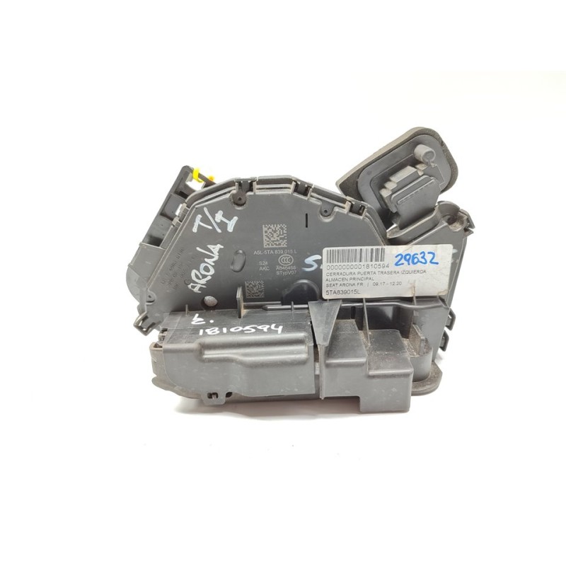 Recambio de cerradura puerta trasera izquierda para seat arona fr referencia OEM IAM 5TA839015L  