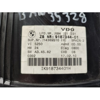 Recambio de cuadro instrumentos para bmw serie 3 coupe (e92) 320d referencia OEM IAM 918734401  
