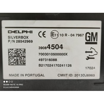 Recambio de modulo electronico para opel astra k lim. 5türig dynamic referencia OEM IAM 39084504  