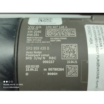 Recambio de cremallera direccion para volkswagen caddy furgón/kombi kombi referencia OEM IAM 5R3907146A  