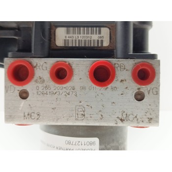 Recambio de abs para peugeot partner tepee 1.6 hdi 90 referencia OEM IAM 9801127780 / 1607956180  