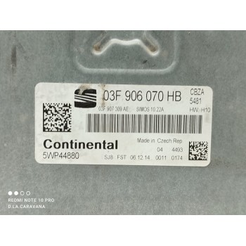 Recambio de centralita motor uce para seat ibiza (6j5) reference referencia OEM IAM 03F906070HB  