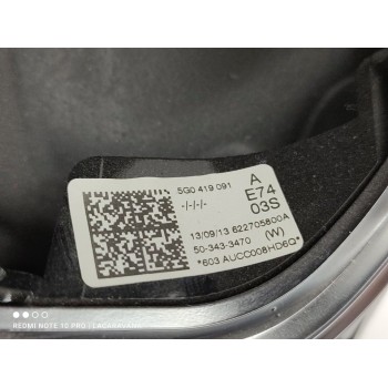 Recambio de volante para volkswagen golf vii lim. edition bluemotion referencia OEM IAM 5G0419091A  