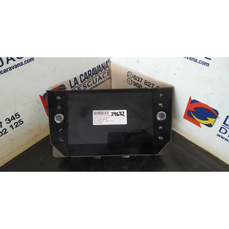 Recambio de pantalla multifuncion para seat arona fr referencia OEM IAM 6F0919605A  