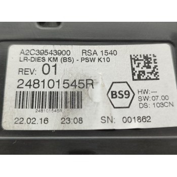 Recambio de cuadro instrumentos para renault megane iv berlina 5p business referencia OEM IAM 248101545R  